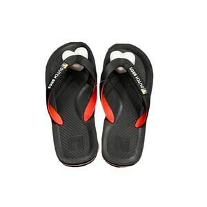 Dutch Bros Coffee Black Womens Flip Flops Size 6 NWOT NEW